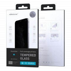 Защитное стекло Nillkin Guardian Антишпион для iPhone 13 Pro Max/14+, черная рамка