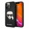 Чехол Lagerfeld PU Saffiano Karl's Head Hard для iPhone 13 Pro, черный