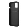 Кожаный чехол Ferrari Quilted with metal logo Hard для iPhone 13, красный