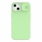Чехол Nillkin CamShield Silky Magnetic Silicone для iPhone 13, зеленый