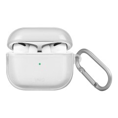 Чехол Uniq Glase с карабином для AirPods 3 (2021), прозрачный
