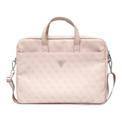 Сумка Guess 4G Bag with Triangle metal logo для ноутбуков 15-16 дюймов, розовая