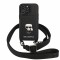 Чехол Lagerfeld Crossbody cardslot PU Saffiano Ikonik metal Hard для iPhone 13 Pro Max, черный