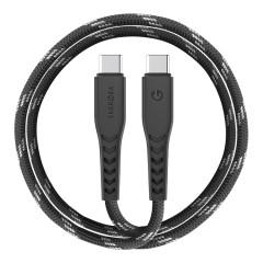 Кабель EnergEA NyloFlex Type-C на Type-C 5A (1.5 м), черный
