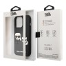 Чехол Lagerfeld 3D Rubber Karl and Choupette Hard для iPhone 14 Pro, черный