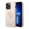 Чехол Guess 4G Big metal logo Hard для iPhone 14 Pro, розовый