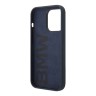 Чехол BMW Liquid Silicone для iPhone 14 Pro, синий