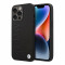 Кожаный чехол BMW Signature Logo imprint Hard для iPhone 14 Pro Max, черный