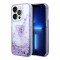 Чехол Guess Liquid glitter Triangle logo Hard Translucent для iPhone 14 Pro, фиолетовый