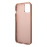 Чехол Guess PU Saffiano Double cardslot w Metal triangle logo Hard для iPhone 14 Plus, розовый