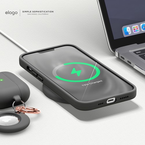 Чехол Elago Soft Silicone для iPhone 13 Pro, серый