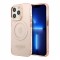Чехол Guess Metal outline Hard для iPhone 13 Pro Max, розовый/золотой (MagSafe)