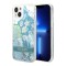 Чехол Guess Liquid glitter Flower Hard для iPhone 14, зеленый