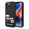 Чехол Lagerfeld Liquid silicone Karl & Choupette Hard для iPhone 14 Pro, черный
