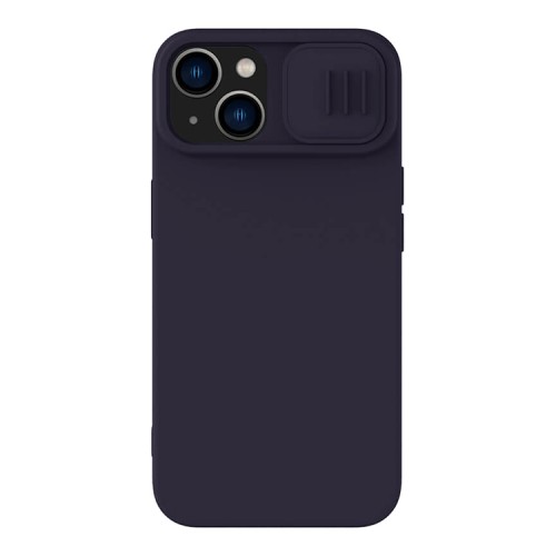 Чехол Nillkin CamShield Silky Magnetic Silicone для iPhone 14 Plus, Dark Purple (magsafe)