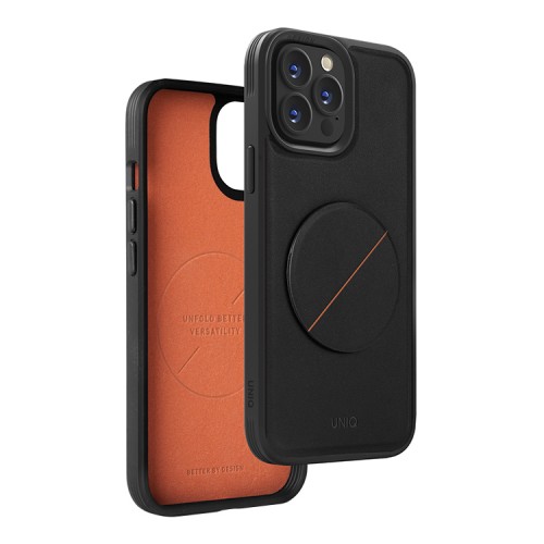 Чехол подставка Uniq NOVO with magnetic grip для iPhone 14 Pro, черный
