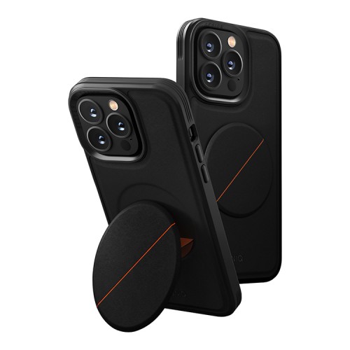 Чехол подставка Uniq NOVO with magnetic grip для iPhone 14 Pro, черный