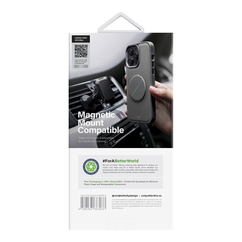 Чехол подставка Uniq NOVO with magnetic grip для iPhone 14 Pro, черный
