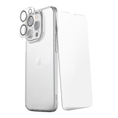 Набор Uniq Bundle 360 Clear (Lifepro Xtreme +Optix glass +Camera lens) для iPhone 14 Pro Max, прозрачный