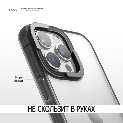 Чехол Elago DUAL для iPhone 14 Pro Max, черная рамка