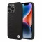 Кожаный чехол BMW Signature Logo imprint Hard для iPhone 14 Pro, черный (MagSafe)