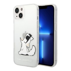 Чехол Karl Lagerfeld Choupette Fun Hard для iPhone 14, прозрачный