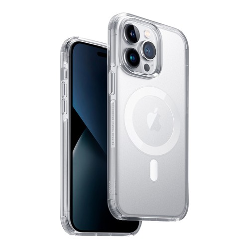 Чехол Uniq Combat AF Satin для iPhone 14 Pro, прозрачный (MagSafe)