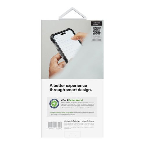 Чехол Uniq Combat AF Satin для iPhone 14 Pro, прозрачный (MagSafe)