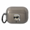 Чехол Lagerfeld TPU with ring NFT Karl Translucent для Airpods Pro 2, черный