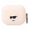 Чехол Lagerfeld Silicone case with ring NFT 3D Choupette для Airpods Pro, розовый