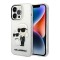 Чехол Lagerfeld NFT Karl & Choupette Hard для iPhone 14 Pro, прозрачный/блестящий