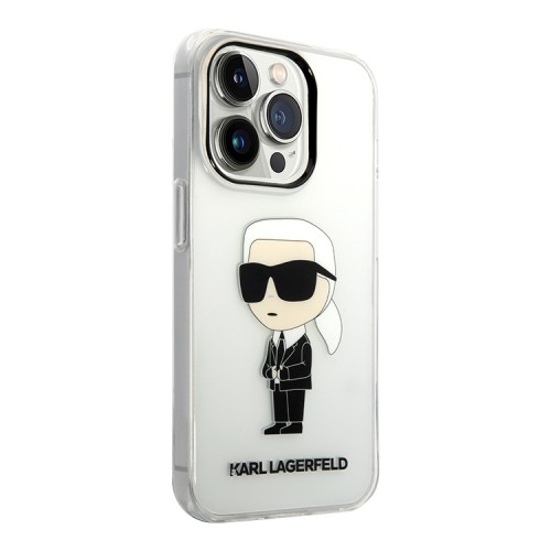 Чехол Lagerfeld NFT Karl Ikonik Hard для iPhone 14 Pro Max, прозрачный