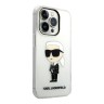 Чехол Lagerfeld NFT Karl Ikonik Hard для iPhone 14 Pro Max, прозрачный