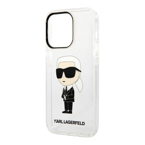 Чехол Lagerfeld NFT Karl Ikonik Hard для iPhone 14 Pro Max, прозрачный