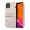 Чехол Guess 4G Stripe printed logo Hard для iPhone 14, розовый