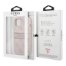 Чехол Guess 4G Stripe printed logo Hard для iPhone 14, розовый