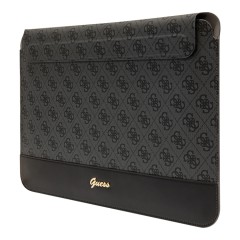 Чехол Guess Sleeve 4G Bottom stripe Metal logo для ноутбуков 13-14", черный