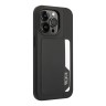 Кожаный чехол TUMI Leather with Vertical cardslot Hard для iPhone 14 Pro, черный