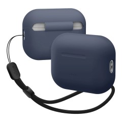 Чехол Elago Silicone case with Round strap для AirPods Pro 2, синий