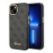 Чехол Guess PU 4G Script metal logo Hard для iPhone 14 Plus, черный