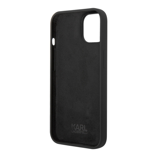 Чехол Lagerfeld Liquid silicone NFT Choupette Hard для iPhone 14 Plus, черный