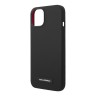 Чехол Lagerfeld Liquid silicone Plaque logo Hard для iPhone 14 Plus, черный (MagSafe)
