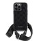 Чехол Lagerfeld Crossbody PU Monogram with Strap Hard для iPhone 13 Pro, черный