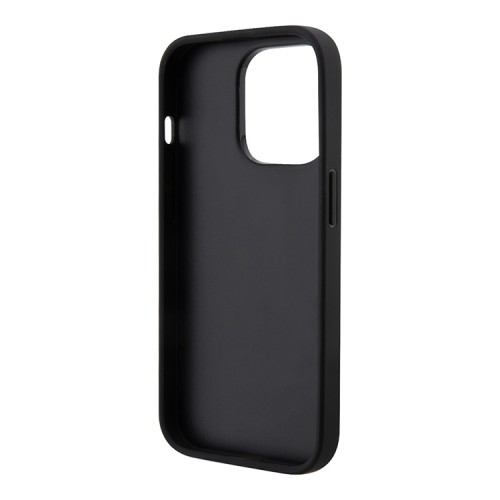 Чехол Lagerfeld PU Saffiano Monogram with Cardslot Hard для iPhone 13 Pro Max, черный