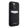 Чехол Lagerfeld PU Saffiano Monogram with Cardslot Hard для iPhone 13 Pro Max, черный