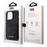 Чехол Lagerfeld PU Saffiano Monogram with Cardslot Hard для iPhone 13 Pro Max, черный