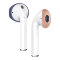 Накладки Elago Secure Fit для AirPods 1/2, синий/бежевый (2 пары)