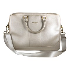 Сумка Guess Saffiano Bag для ноутбука до 15 дюймов, бежевая