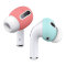 Накладки Elago Ear Tips Cover для AirPods Pro, красный/голубой (2 пары)
