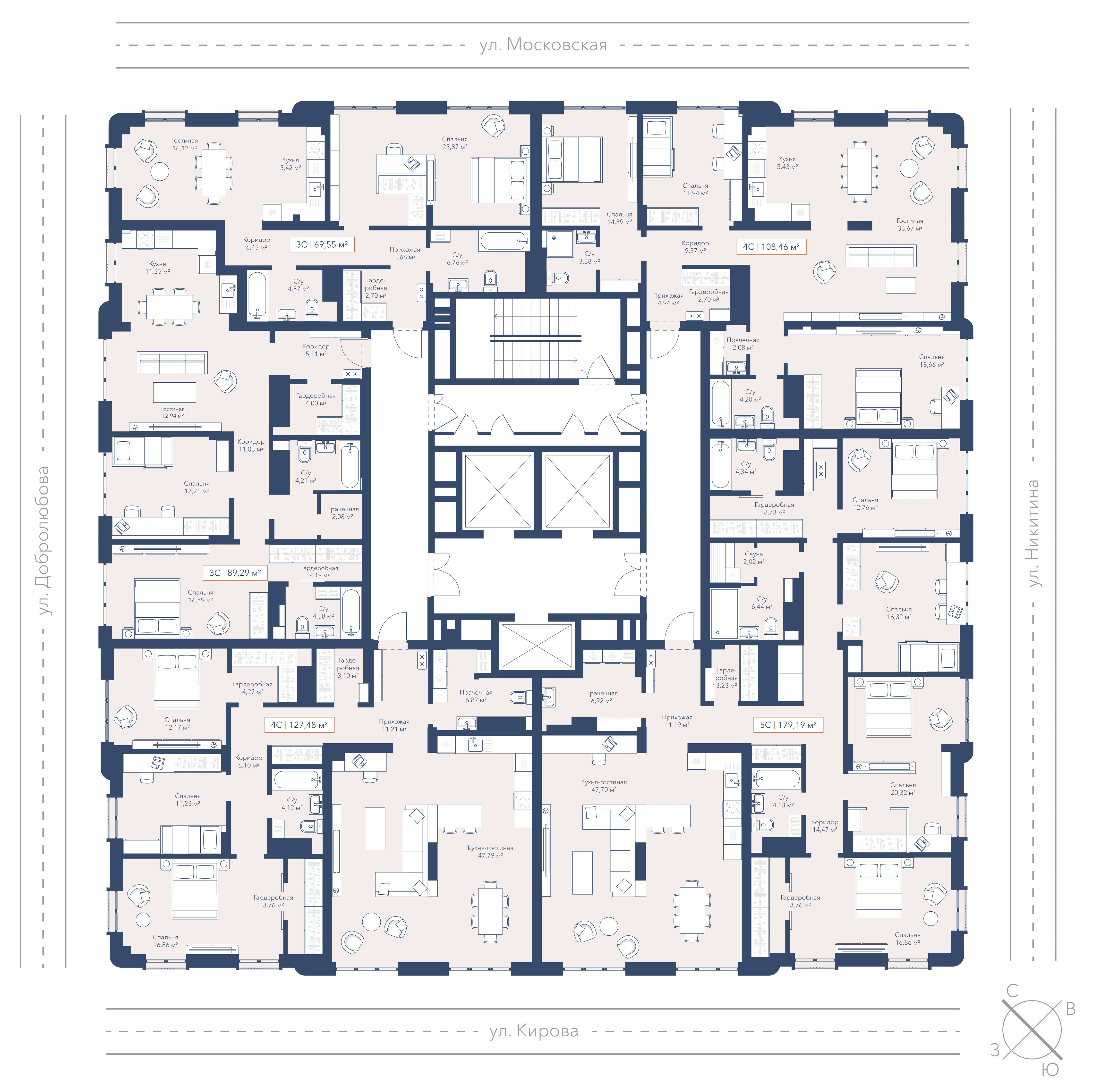 2-к 89,3 м² — изображение 2